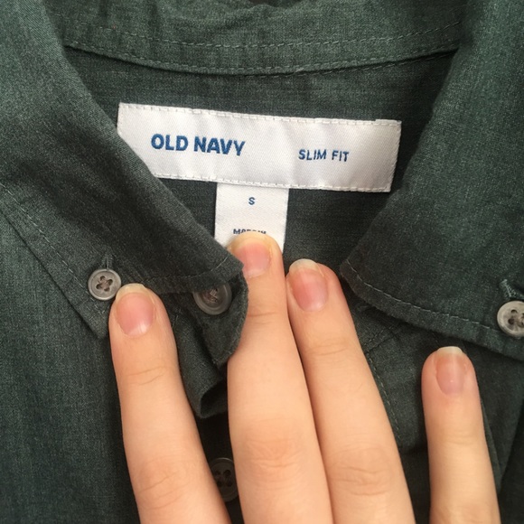 Men’s green button down - Picture 2 of 4